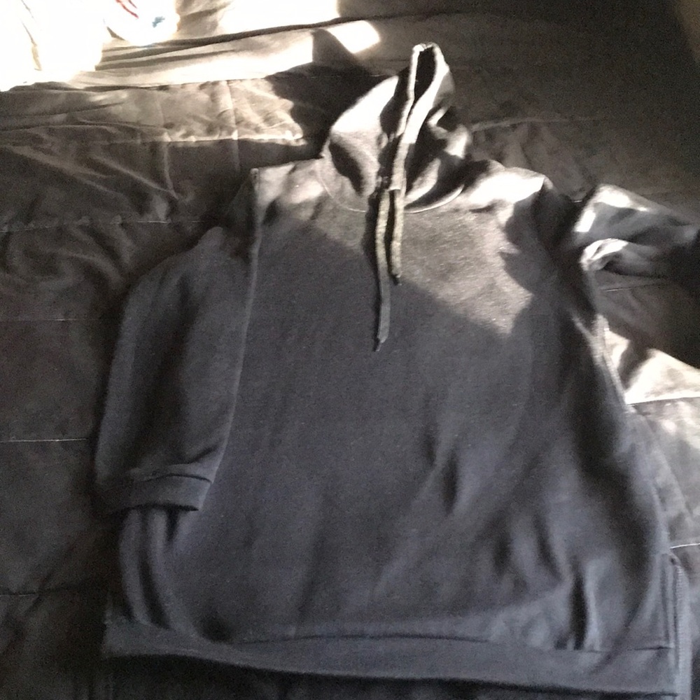 Hooded sweatshirt dress with side pockets